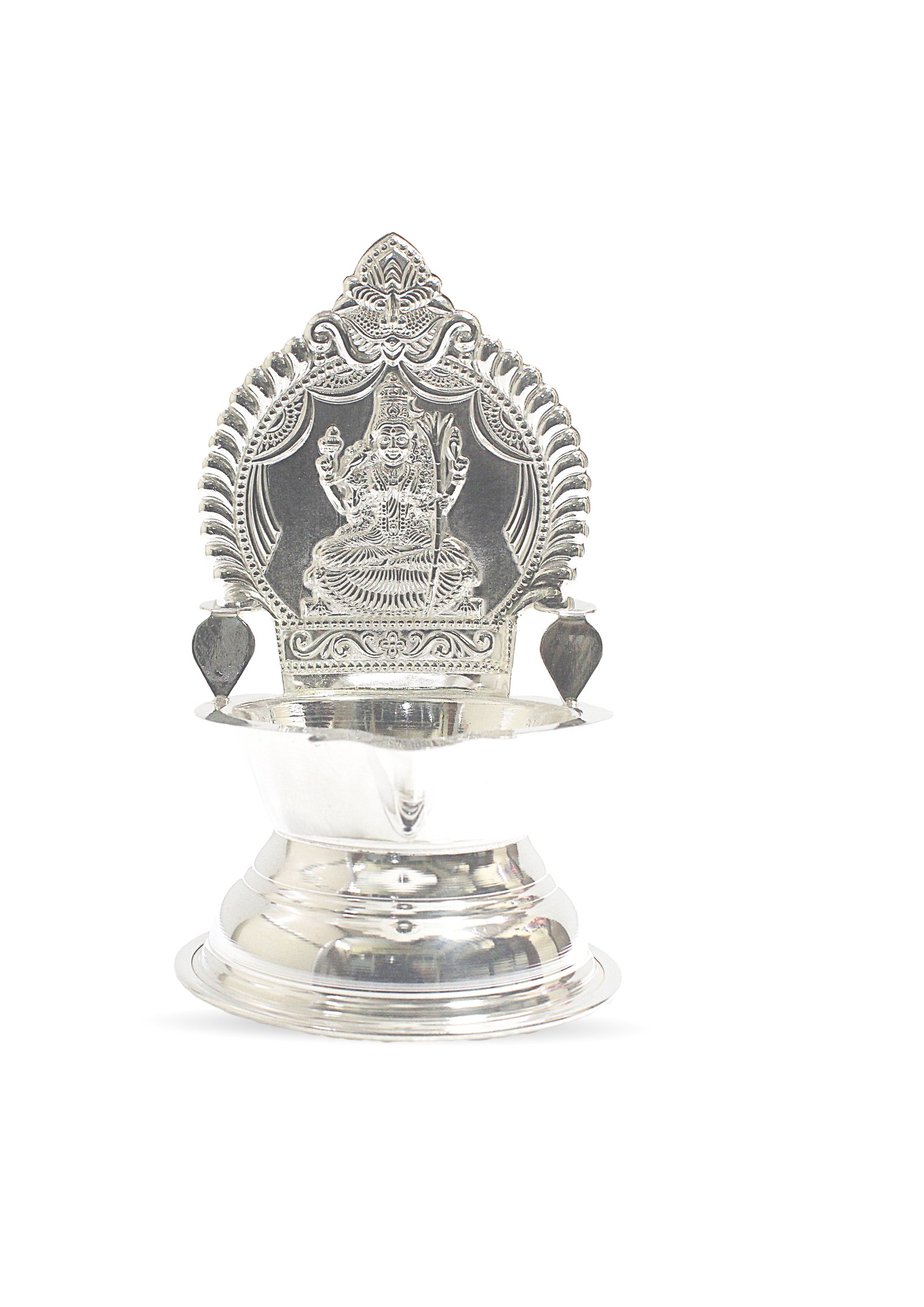 Silver Karumbu Kamatchi Lamp